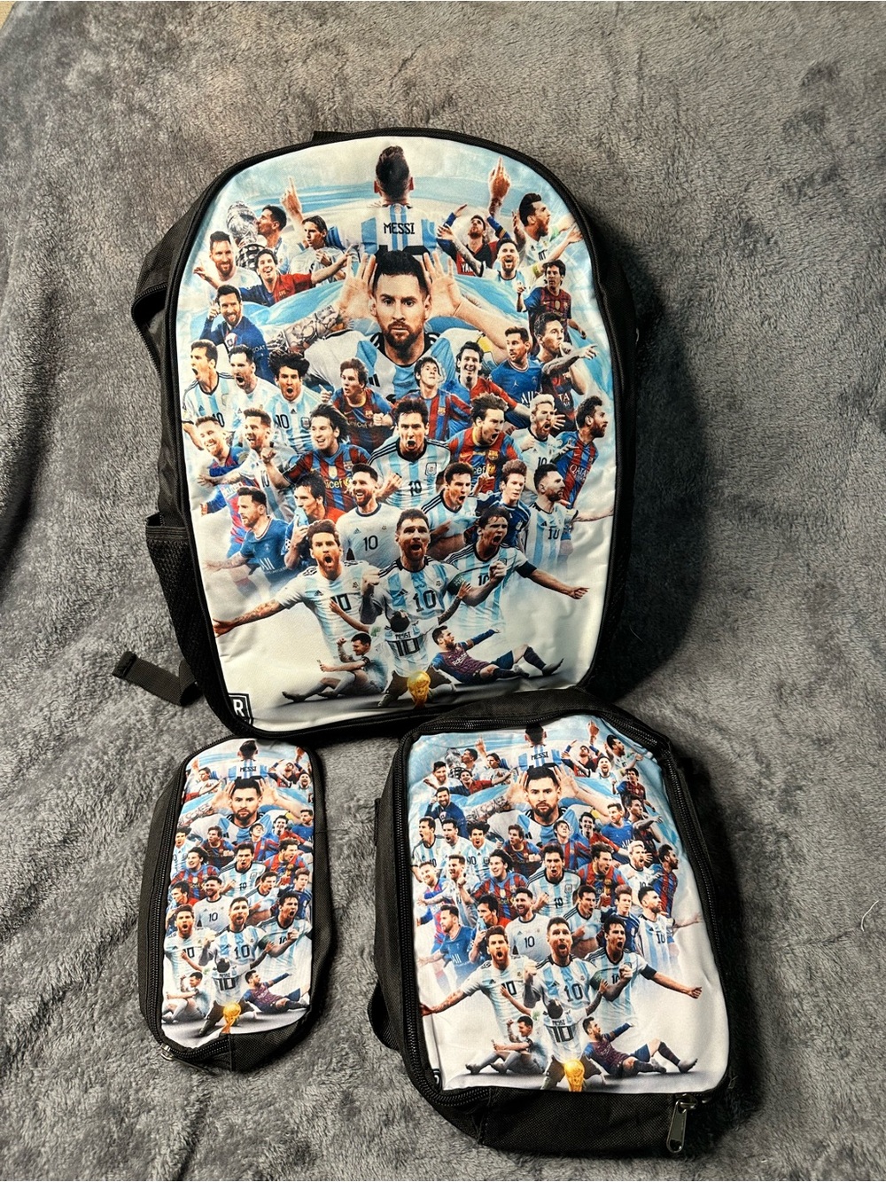 Lionel Messi 3-Piece Backpack Set
